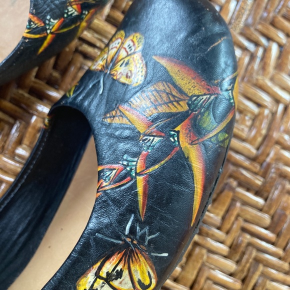 Redarte painted Ballet flats butterfly Mary Janes unique - Picture 6 of 10